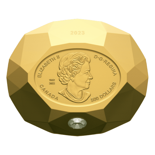 2023 Forevermark Black Label Oval Diamond: Diamond-Shaped Gold Coin | Royal Canadian Mint
