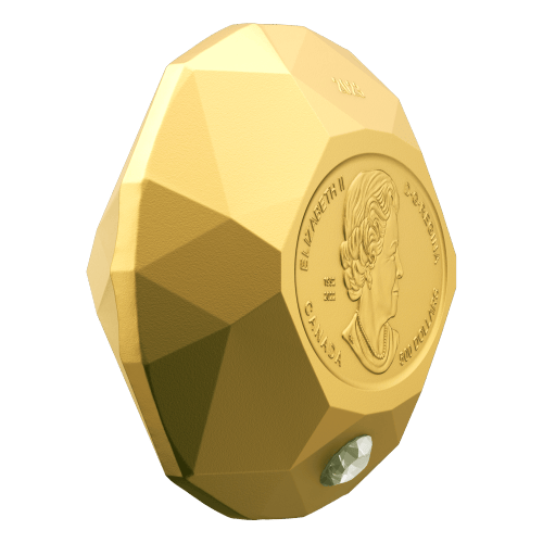 2023 Forevermark Black Label Oval Diamond: Diamond-Shaped Gold Coin | Royal Canadian Mint