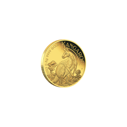 Pièce 0,5 gramme en or épreuve numismatique Mini Roo dans une carte | Monnaie de Perth