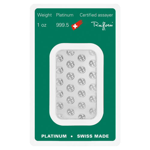 1 oz Platinum Bar | Argor-Heraeus