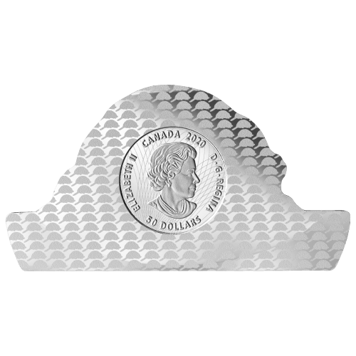 100 gram 2020 Real Shapes: The Beaver Silver Coin | Royal Canadian Mint