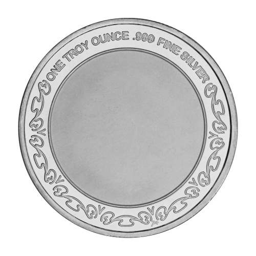 Ronde 1 once d'argent coloré Joyeuses Pâques : Lapin avec panier et poussin | Monnaie de SilverTowne