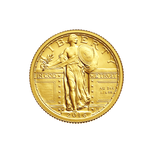 1/4 oz 2016 Standing Liberty Centennial Gold Coin | United States