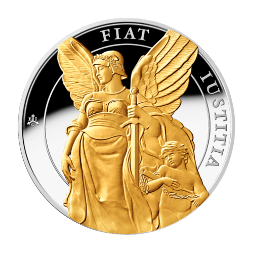 1 oz 2022 Saint Helena The Queen's Virtues: Justice Gilded Proof