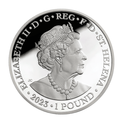 1 oz 2023 Saint Helena Lucky Angel Gilded Proof Silver Coin | East India Company