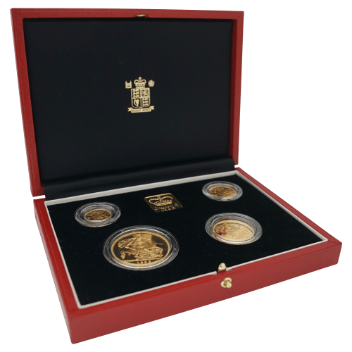 Set of 4 x Random Year Great Britain Sovereign Proof Gold Coins | The Royal Mint