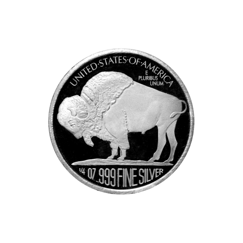 1/4 oz Buffalo Silver Round | Silvertowne Mint