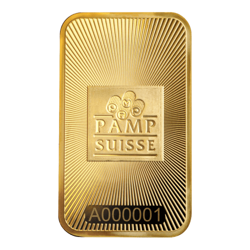 1 oz New Style Gold Bar | PAMP Suisse