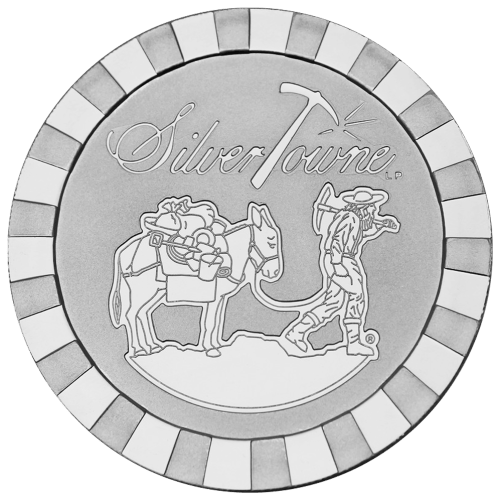 5 oz Prospector Stackable Silver Round | Silvertowne Mint