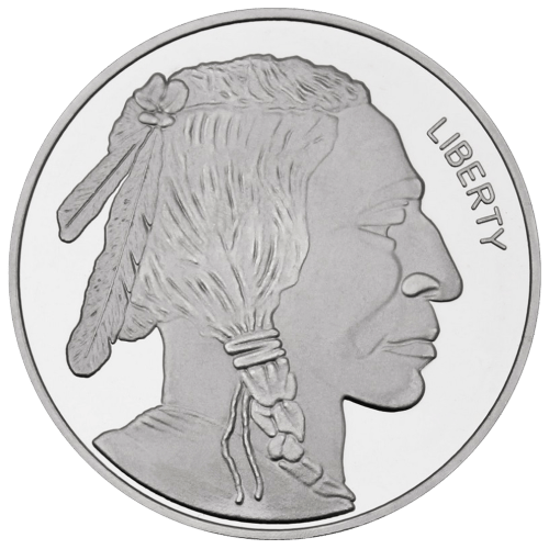 5 oz Buffalo Silver Round | Silvertowne Mint