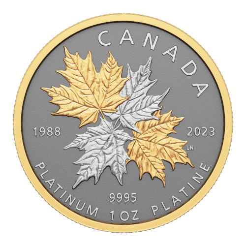 Pièce 1 once de platine épreuve numismatique inverse La richesse d'un symbole 2023 | Monnaie royale canadienne