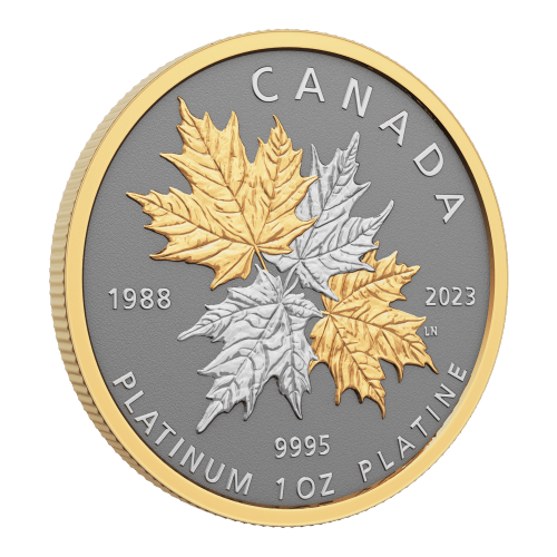 Pièce 1 once de platine épreuve numismatique inverse La richesse d'un symbole 2023 | Monnaie royale canadienne