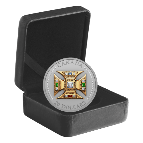Pièce 1 once d'argent épreuve numismatique mat La couronne de saint Édouard 2023 | Monnaie royale canadienne