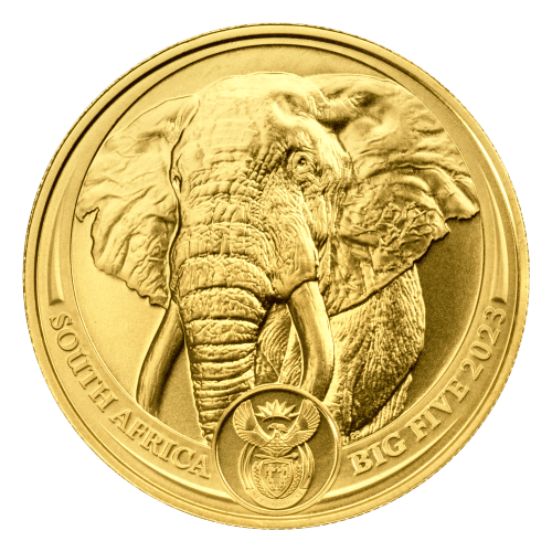 1 oz 2023 Big 5 Series: Elephant Gold Coin | South African Mint