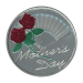 1 oz Mothers Day with Red Rose Silver Round | Silvertowne Mint
