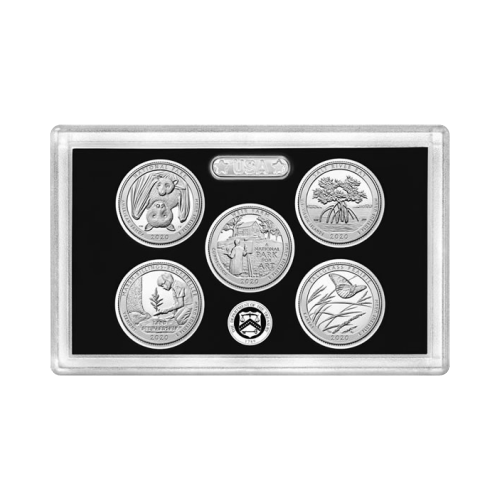 Set of 5 x 2020 America the Beautiful Proof Quarter Base Currency Set | United States Mint