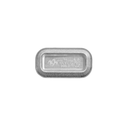 Set of 6 x 5 gram Reindeer PEZ Dispenser Silver Bars | PAMP Suisse