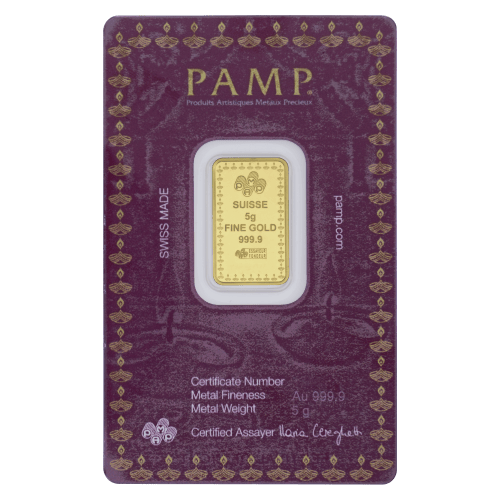 5 gram 2023 Diwali Festival of Lights Gold Bar | PAMP Suisse