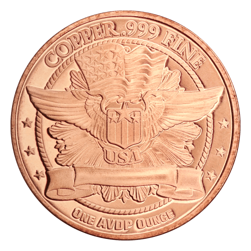 Ronde 1 once de cuivre Quart de Liberté debout | Osborne Mint