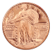 Ronde 1 once de cuivre Quart de Liberté debout | Osborne Mint