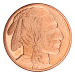 Ronde 1 once de cuivre Tête d'Indien | Osborne Mint