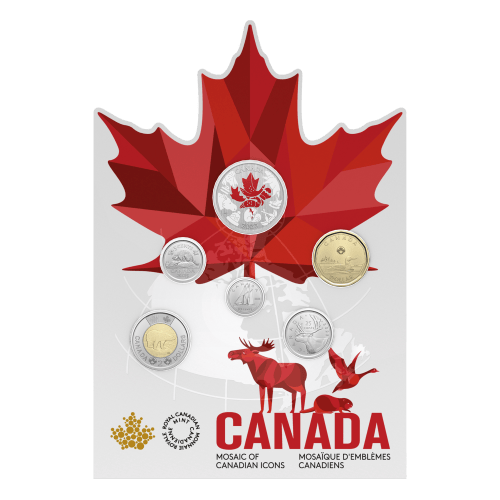 Set of 6 x 2023 Mosaic of Canadian Icons Circulation Coins | Royal Canadian Mint