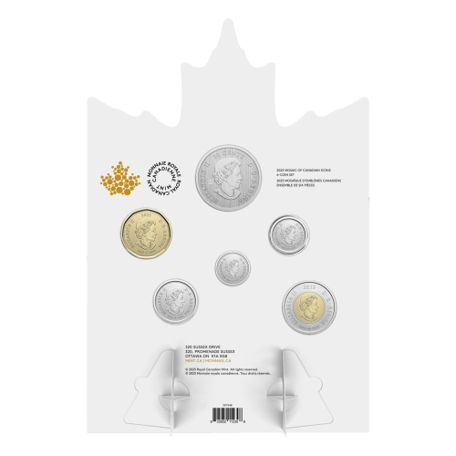 Set of 6 x 2023 Mosaic of Canadian Icons Circulation Coins | Royal Canadian Mint