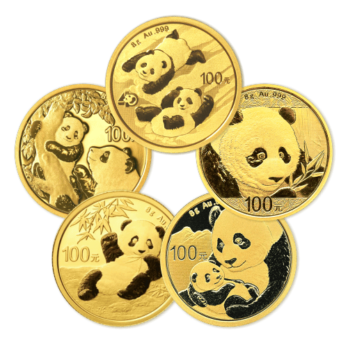 8 gram Random Year Chinese Panda Gold Coin | Chinese Mint