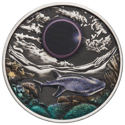 2 oz 2023 Ningaloo Eclipse Antiqued Colourized Silver Coin | Perth Mint