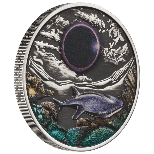 2 oz 2023 Ningaloo Eclipse Antiqued Colourized Silver Coin | Perth Mint