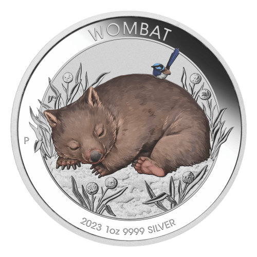 1 oz 2023 Australian Wombat in Card Silver Coin | Perth Mint