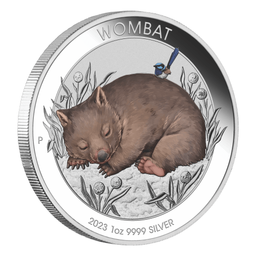 1 oz 2023 Australian Wombat in Card Silver Coin | Perth Mint