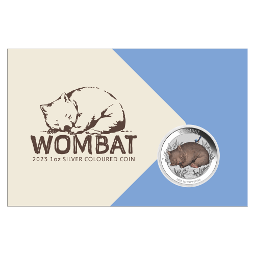 1 oz 2023 Australian Wombat in Card Silver Coin | Perth Mint
