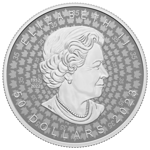 Pièce 5 onces d'argent Feuille d'érable Très haut relief 2023 | Monnaie royale canadienne