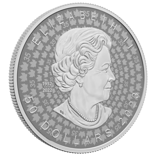 Pièce 5 onces d'argent Feuille d'érable Très haut relief 2023 | Monnaie royale canadienne