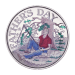 1 oz Fathers Day Fishing White Colourized Silver Round | Silvertowne Mint