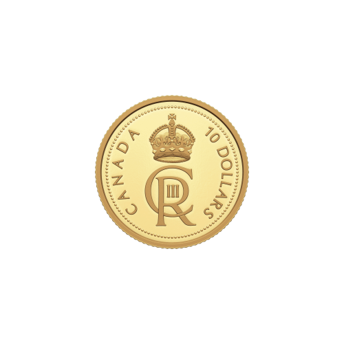 1/20 oz 2023 His Majesty King Charles III Royal Cypher Gold Coin | Royal Canadian Mint