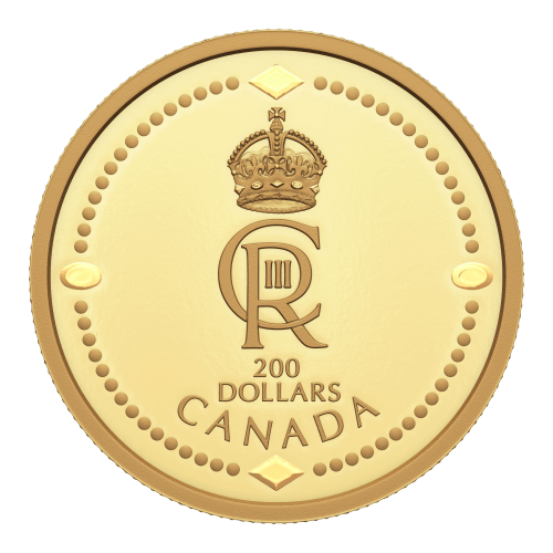 1 oz 2023 His Majesty King Charles III Royal Cypher Gold Coin | Royal Canadian Mint