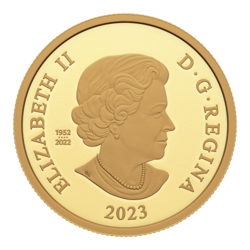 1 oz 2023 His Majesty King Charles III Royal Cypher Gold Coin | Royal Canadian Mint