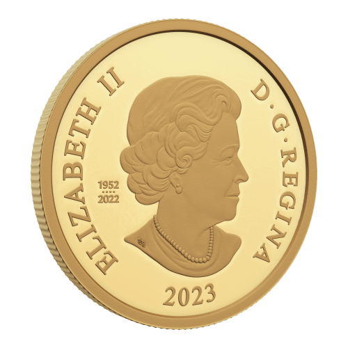 1 oz 2023 His Majesty King Charles III Royal Cypher Gold Coin | Royal Canadian Mint