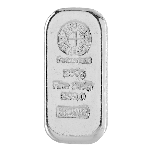 250 gram Silver Bar | Argor-Heraeus