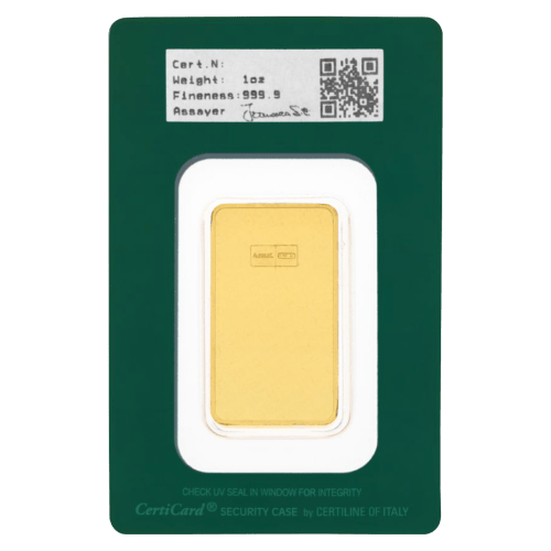 1 oz Gold Bar | Italpreziosi Mint | Silver Gold Bull US