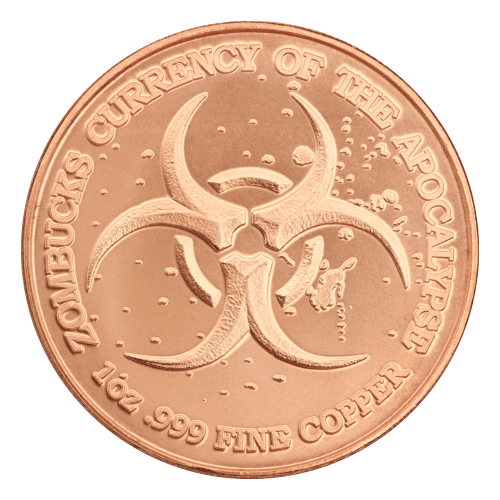 1 oz Zombucks World: Pandamonium Copper Round | Sunshine Minting
