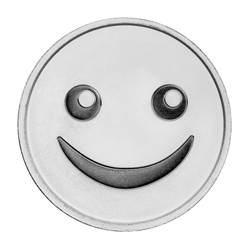 Ronde 1 once d'argent Émoji Smiley | Monnaie de SilverTowne