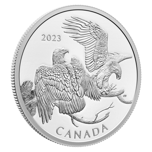 2 oz 2023 The Striking Bald Eagle Silver Coin | Royal Canadian Mint