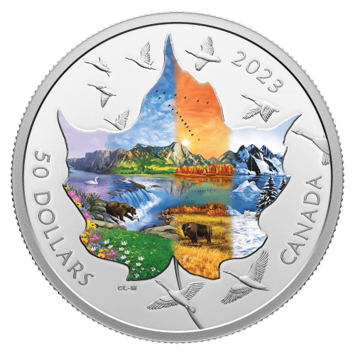 Pièce 3 onces d'argent Collage canadien : Quatre saisons 2023 | Monnaie royale canadienne