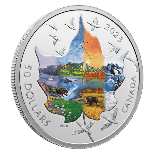 Pièce 3 onces d'argent Collage canadien : Quatre saisons 2023 | Monnaie royale canadienne