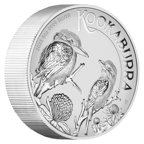 5 oz Australian Kookaburra Silver Incused Coin | Perth Mint
