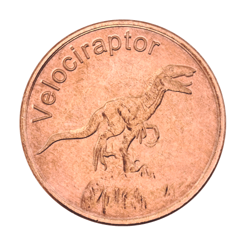 1 oz Velociraptor Copper Round