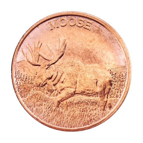 1 oz Moose Copper Round